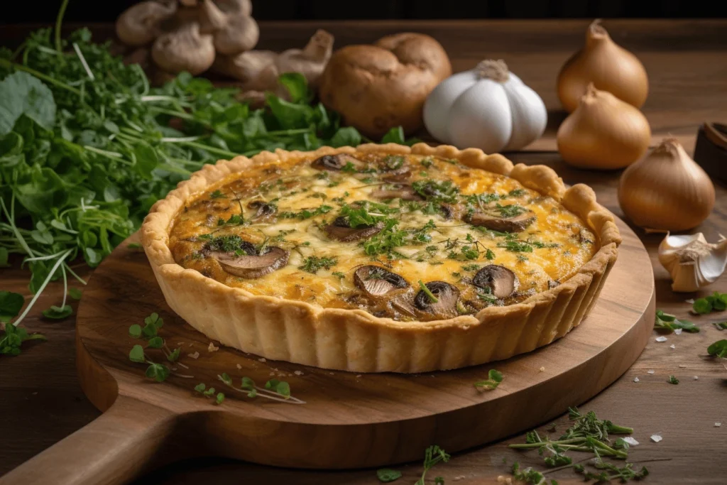 mushroom quiche recipe